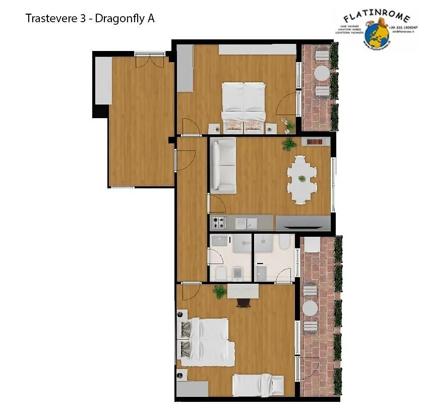 Trastevere 3 Apartments By Flatin로마